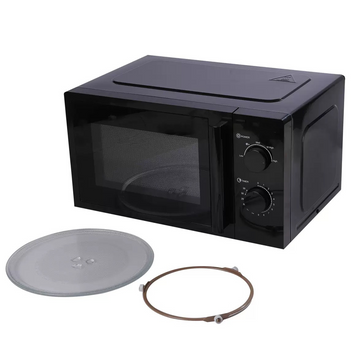 Mikrowelle aus Edelstahl mit großem Fassungsvermögen (25 Liter).