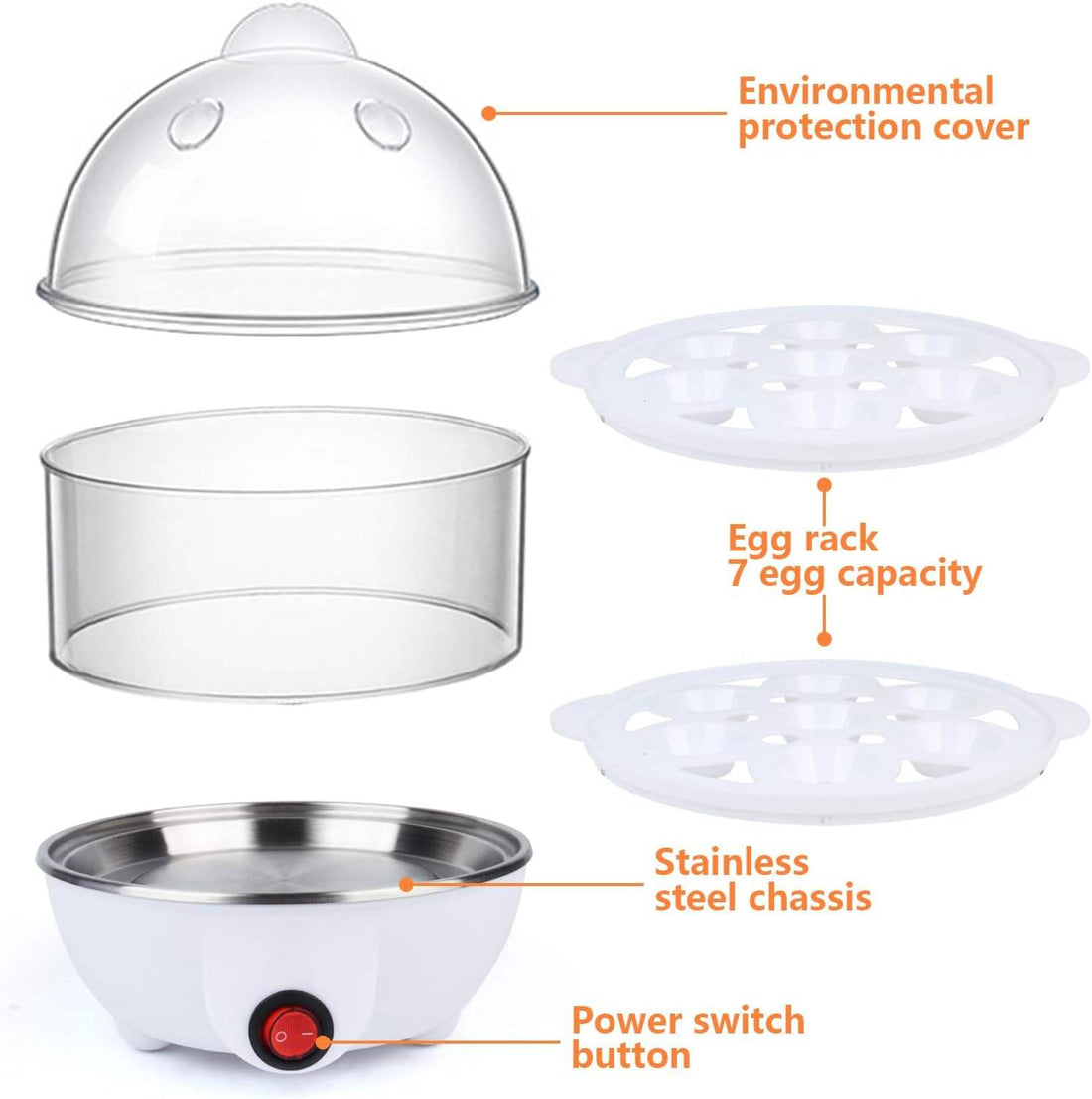 Multifunktionaler elektrischer Eierkocher